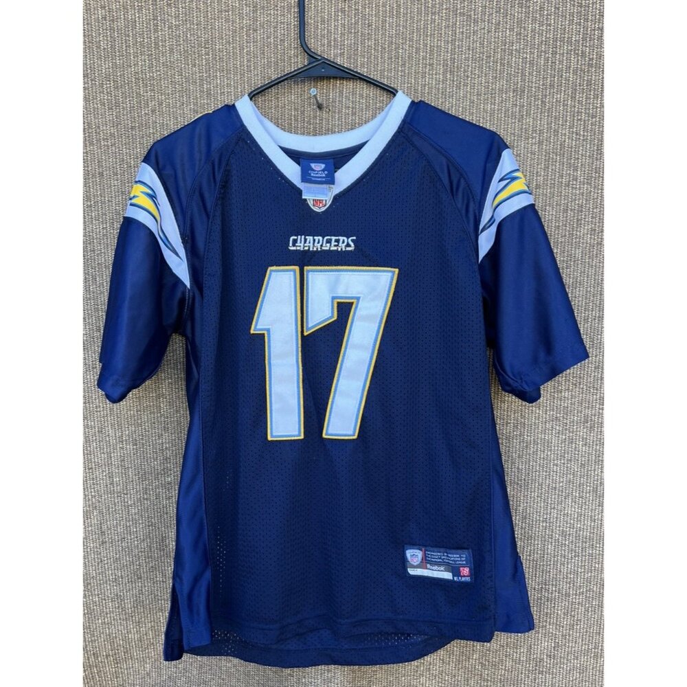 San Diego Chargers Jersey Blue / Yellow Philip Rivers #17  Reebok women’s Sz L